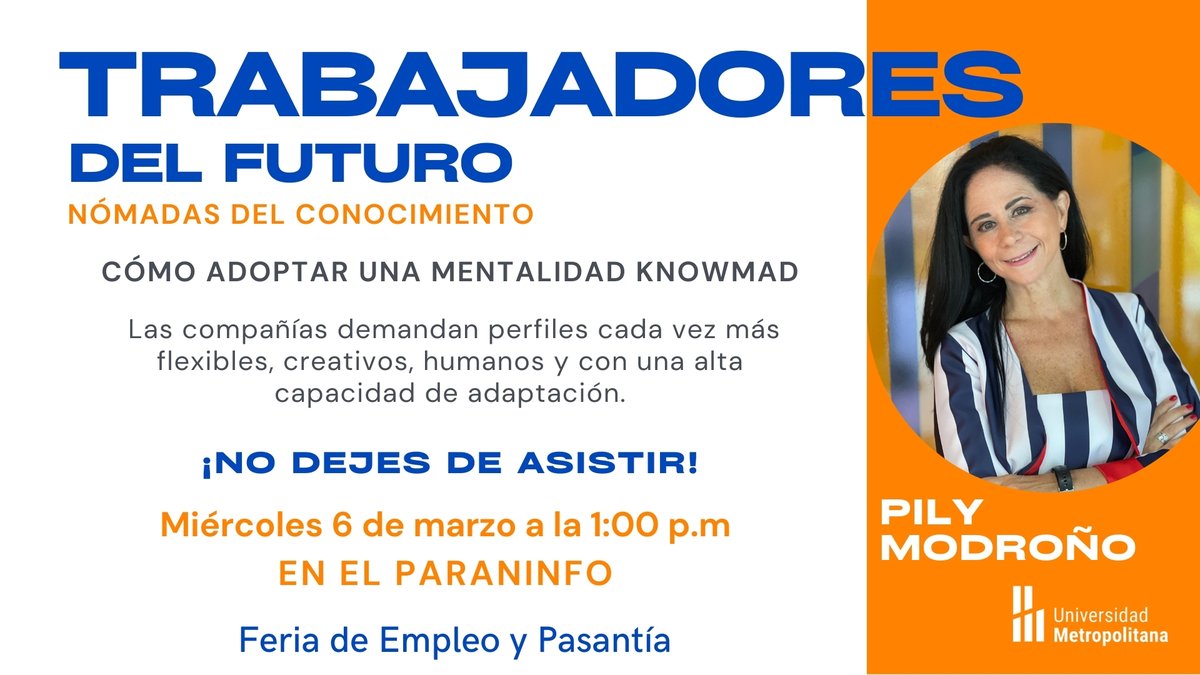Esto es #HOY
Trabajadores del futuro. Nómadas del conocimiento.
Con <a href="/pilymodrono/">Pily Modroño</a> ¡No te lo pierdas!