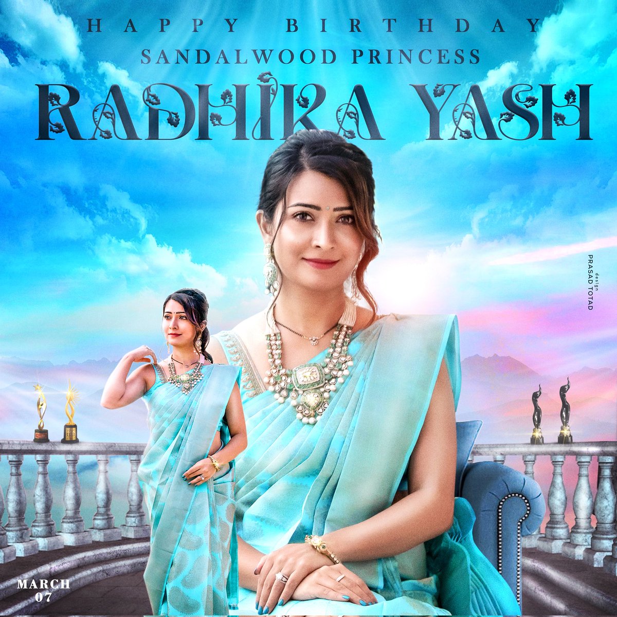 Wishing the enchanting Sandalwood Cinderella 🌟 @RadhikaPandit7 Athge a very happy birthday #HBDRadhikaPandit #HBDRadhikaYash @TheNameIsYash #ToxicTheMovie