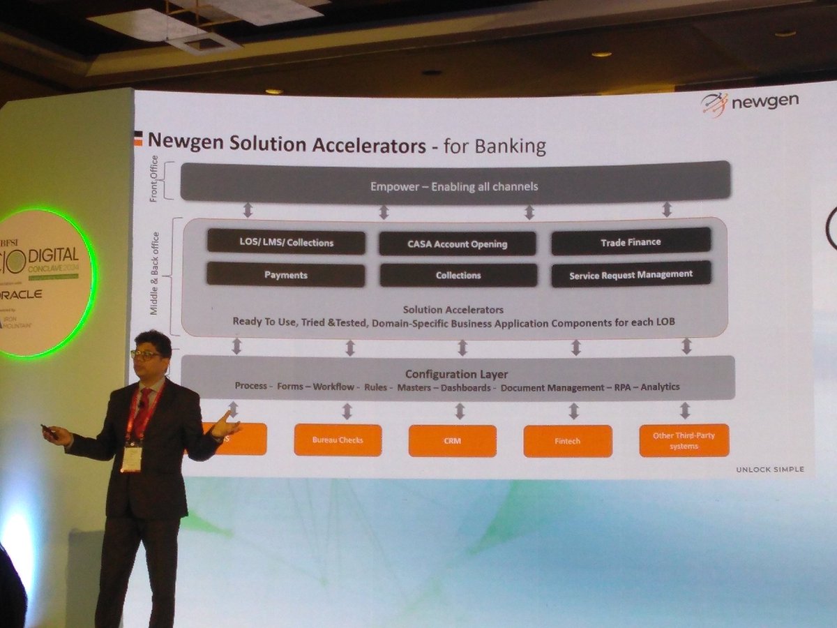 nitin1307's tweet image. #ETBFSICIOCONCLAVE Session by Sumit Bhatnagar from Newgen on Accelerate Digital with NewsgenONE Digital Transformation in Banking &amp;amp; Insurance was elaborate..