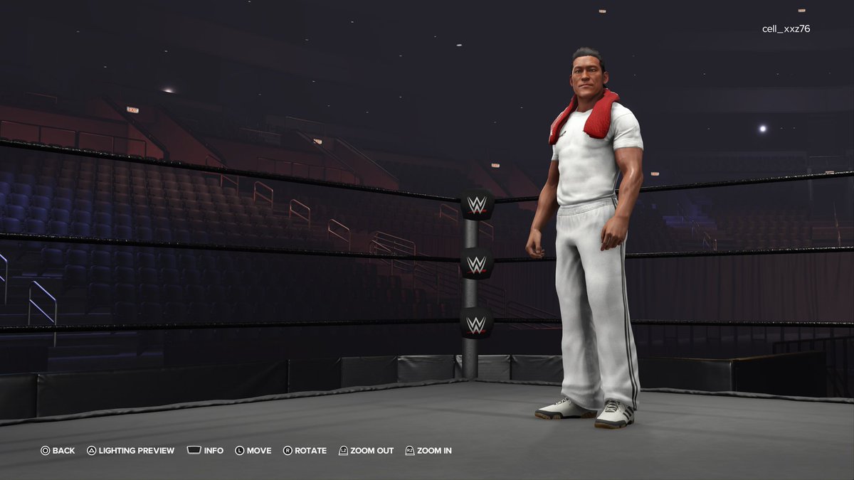 rlll_p's tweet image. A uploaded a more accurate attire and changed his entrance

Out now on cc 

#WWE2K24 #inoki