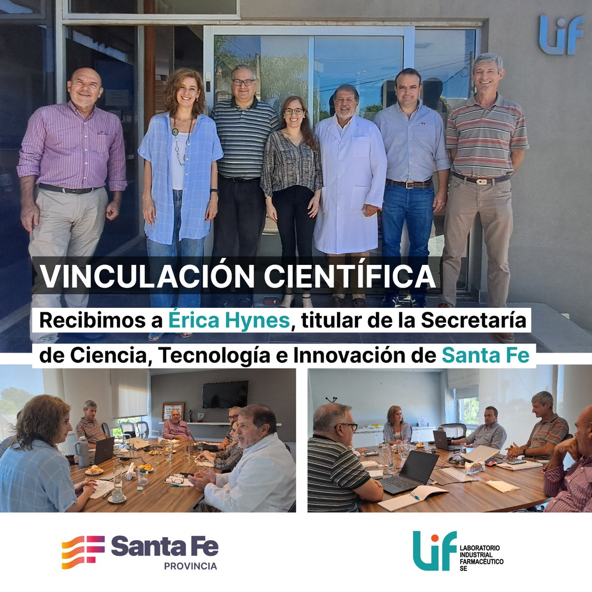 LIFSE_stafe's tweet photo. VINCULACIÓN CIENTÍFICA ♻️🧪

✅ Recibimos a la Secretaria de Ciencia, Tecnología e Innovación, @erica_hynes, dependiente del Ministerio de Desarrollo Productivo.

🟥⬜️🟦 
@GobSantaFe
@MinSaludSantaFe 
@ProduccionSF https://t.co/CeQnZIF6Wb