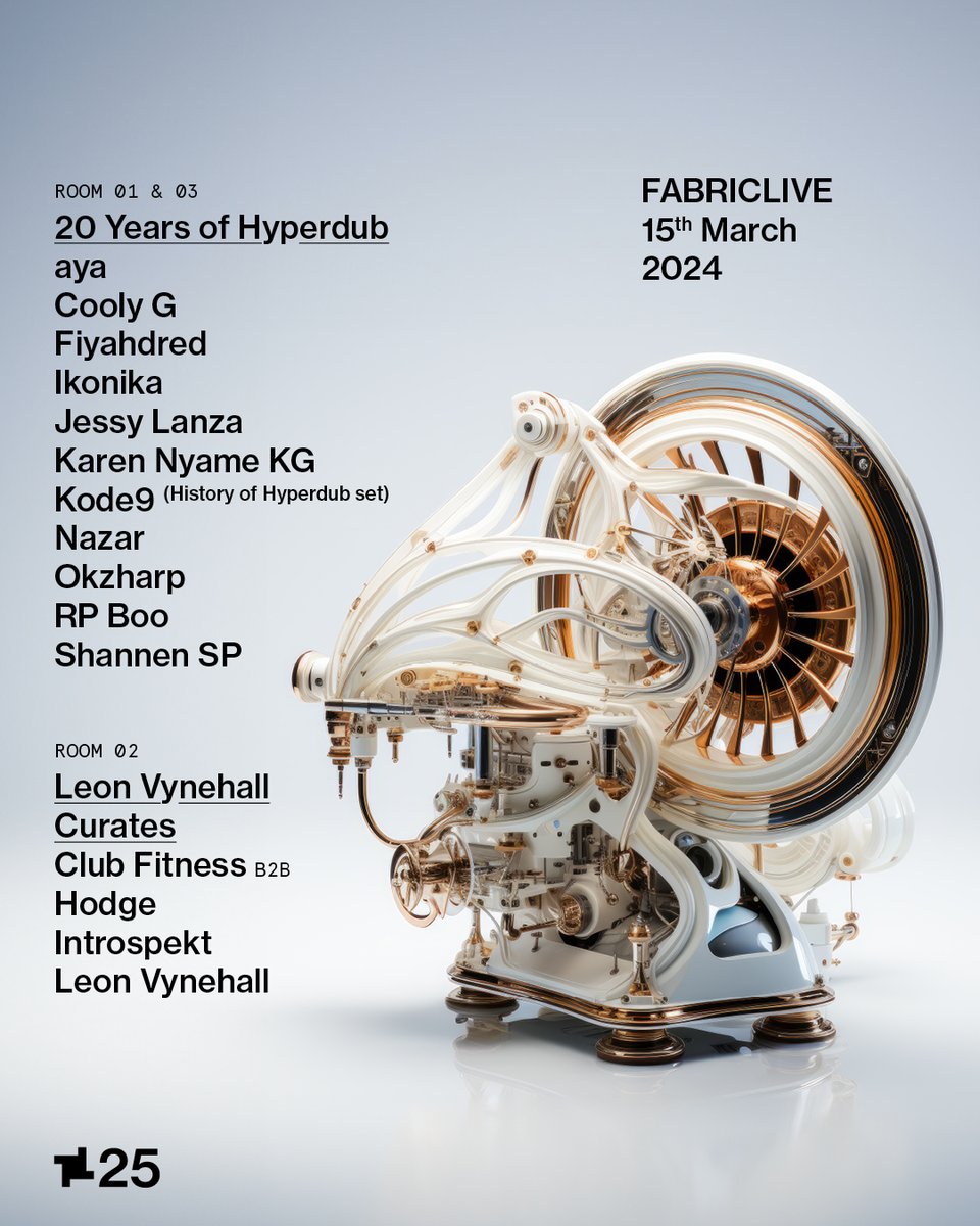 Hyperdub (@hyperdub) on Twitter photo .<a href="/fabriclondon/">fabric</a> 15th March - <a href="/aya_yco/">🕳</a> <a href="/ItsCoolyG/">London Don</a> <a href="/ikonika/">ikonika Details OUT NOW</a> <a href="/KarenNyameKG/">👑KG👑The Rhythm Goddess✨</a> <a href="/jessy_lanza/">Jessy Lanza</a> <a href="/kodenine/">PS 9</a> <a href="/okzharp/">okzharp</a> <a href="/RP_BOO_/">RP BOO Rolling Stone</a> <a href="/shannensp__/">shannen sp</a> + more
Tickets - ra.co/events/1846798 #hyperdub20 .<a href="/fabriclondon/">fabric</a> 15th March - <a href="/aya_yco/">🕳</a> <a href="/ItsCoolyG/">London Don</a> <a href="/ikonika/">ikonika Details OUT NOW</a> <a href="/KarenNyameKG/">👑KG👑The Rhythm Goddess✨</a> <a href="/jessy_lanza/">Jessy Lanza</a> <a href="/kodenine/">PS 9</a> <a href="/okzharp/">okzharp</a> <a href="/RP_BOO_/">RP BOO Rolling Stone</a> <a href="/shannensp__/">shannen sp</a> + more
Tickets - ra.co/events/1846798 #hyperdub20