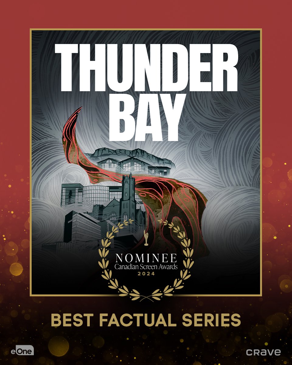 Congratulations to #ThunderBay! Nominated for three #CdnScreenAwards, including Best Factual Series