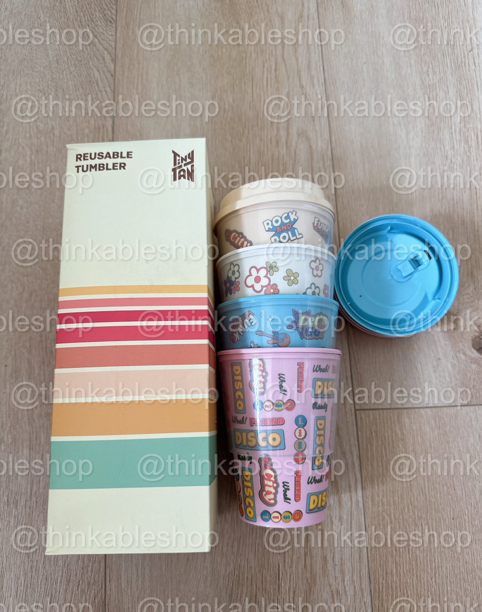 thinkableshop's tweet photo. TinyTan Reusable Tumbler Set (Complete Set)
Condition : Never used, box slightly faded
Price : RM100
Postage :
WM : RM8
EM : RM12
#pasarBTS #pasarBTSMY #BTS #BTSARMY https://t.co/c5VXJSdRtT
