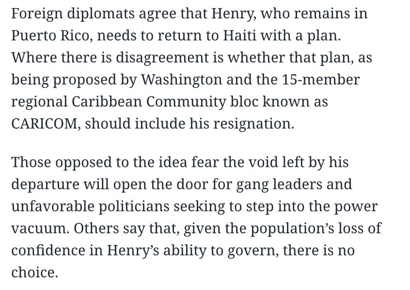 JakobJohnston's tweet image. US and CARICOM are now pressing Haitian de facto PM Henry, still unable to return to Haiti, to resign reports @Jacquiecharles. amp.miamiherald.com/news/nation-wo…