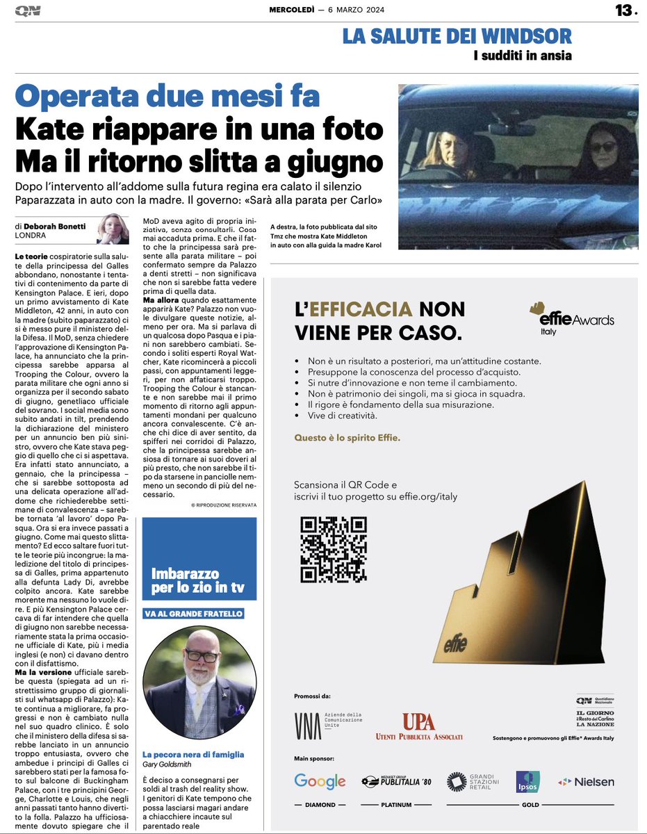 Kate was big news yesterday. Here's my millionth article on the @RoyalFamily trying to set the record straight among all the hysteria @qnazionale @ILGIORNOCronaca