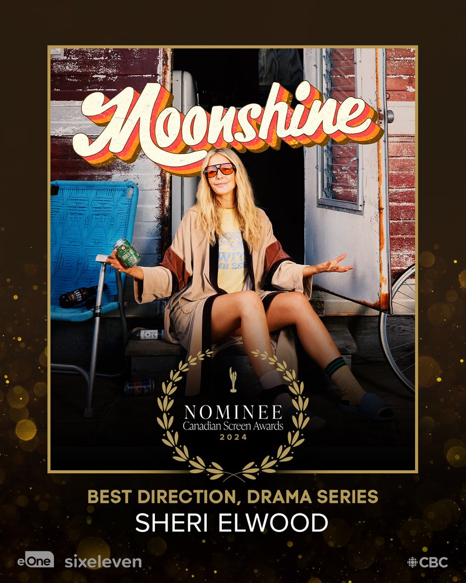 Congratulations to #Moonshine's Sheri Elwood! Nominated for Best Direction, Drama Series #CdnScreenAwards
