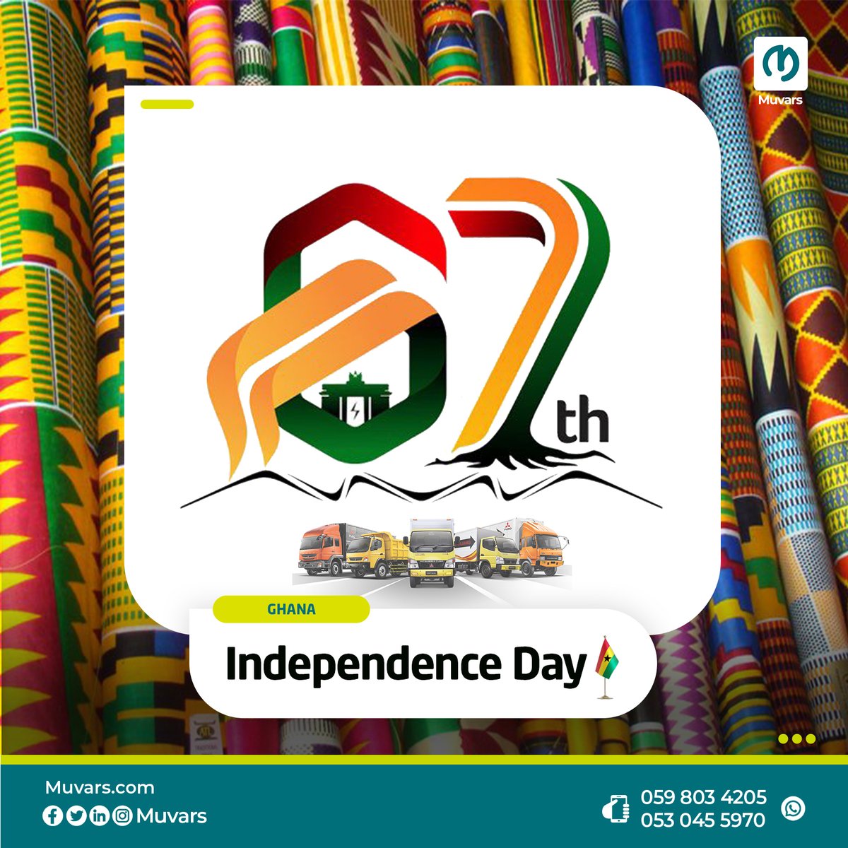 Muvarsgh's tweet photo. 🇬🇭 Happy 67th Independence Day, Ghana! 

Contact https://t.co/alkU8EpNtF today.

#Ghana #rental #CarRentalGhana #muvars #letsmove #Accra #muvarsgh #travel #carrental  #rentals #rentabus #GhanaAt67 #ghanaindependenceday #theflag
#Koforidua2024 https://t.co/W8BclLXIcx