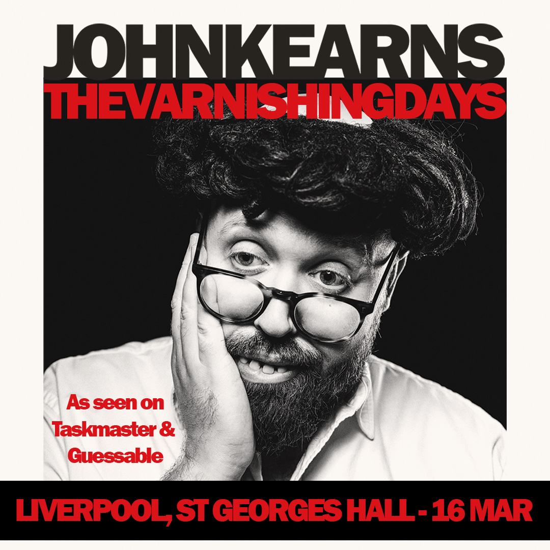 On Saturday 16th March, we are hosting @johnsfurcoat, acclaimed 'King of Comedy' and Taskmaster contestant for 'The Varnishing Days' - bit.ly/JohnKearnsSGH “a toothy, tragicomic delight… cult purveyor of mock-heroic suburban standup.” Brian Logan, The Guardian ★★★★