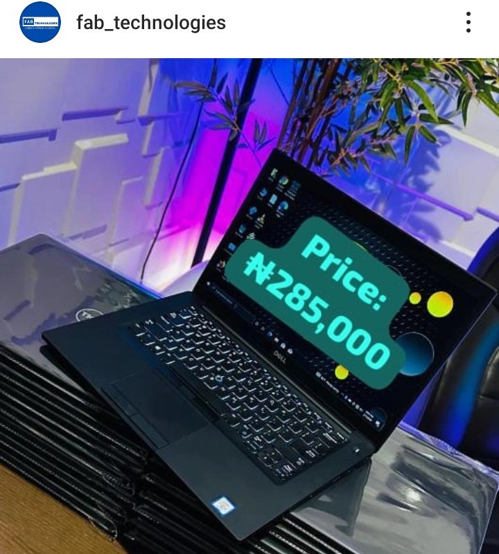 Fab_Tech_'s tweet image. Dell Latitude 7480 
Price: ₦285,000

7th Gen. 
Intel Core i5 
256GB SSD 
8GB RAM 
4GB Total Graphics 
HDMI 
Keyboard Light

Free Delivery Nationwide🇳🇬 
Free Laptop Bag