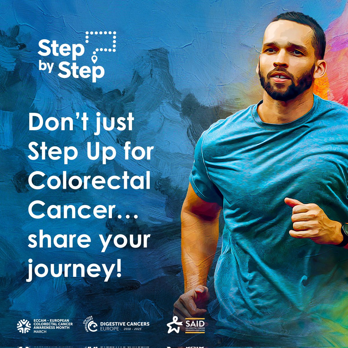 Download DiCE's StepApp before our Walkathon on Sunday March 10 and let's make a difference!

 #StepByStep▶️ eccam.digestivecancers.eu
#ECCAM2024 #StepByStep #StepUpforCRC #healthylifestyle