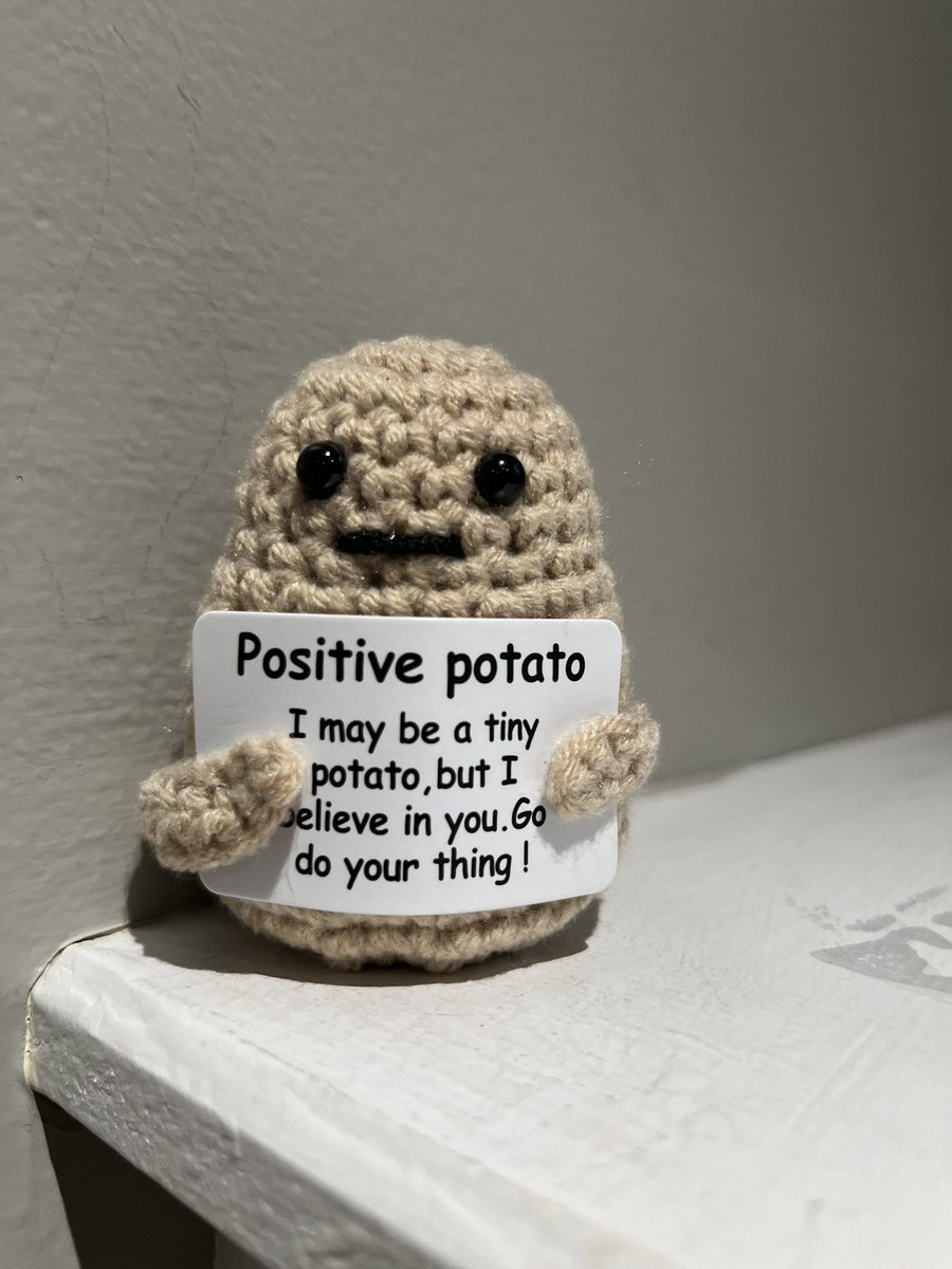 A positive potato spotted at my dentist’s office. Reminded me of you @JonHerreraCa