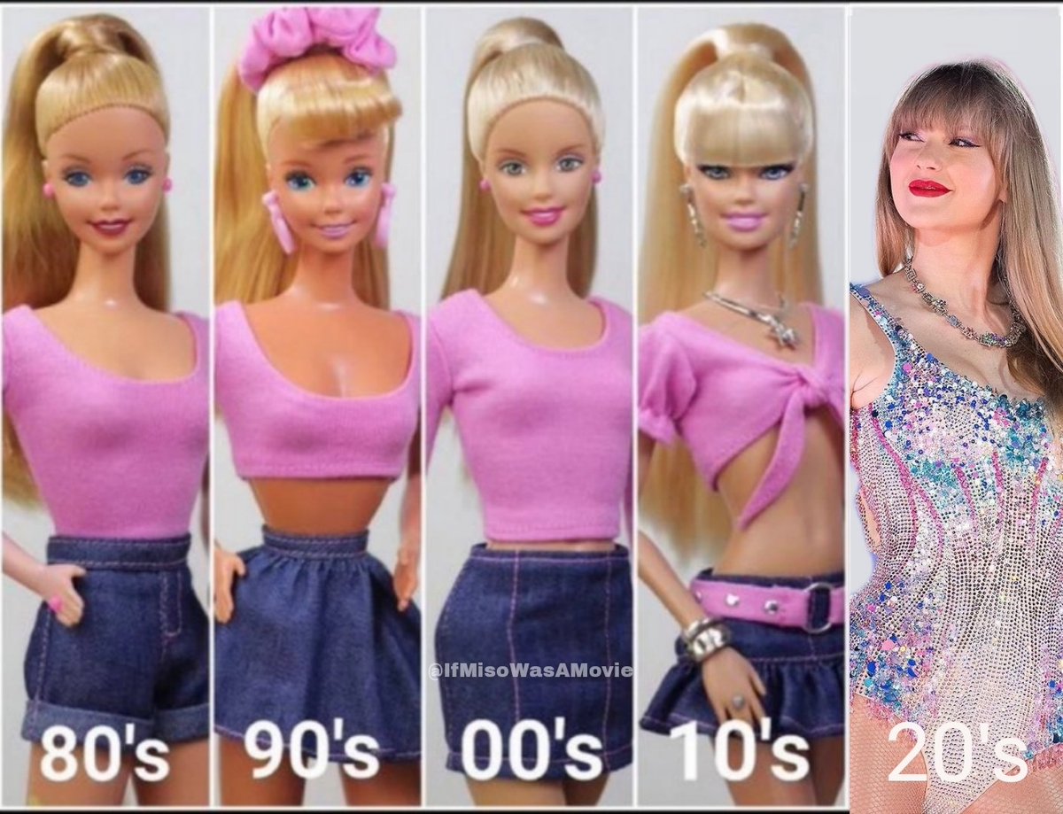 The evolution of Barbie throughout the decades