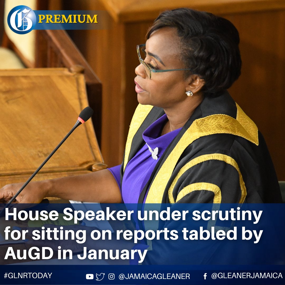 JamaicaGleaner's tweet photo. Executive Director of the Jamaica Accountability Meter Portal Jeanette Calder says the failure to table two reports from the auditor general for more than a month is a serious threat to efficient parliamentary oversight.
Read more: https://t.co/mhp6vI58DB #GLNRToday https://t.co/TWYH83JV7K