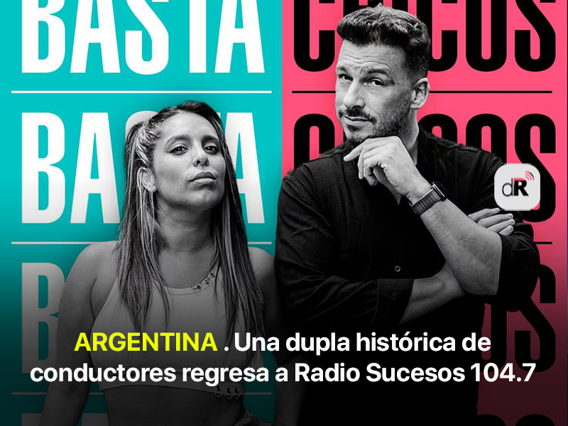 deRadios's tweet image. 🔺#AHORA en deRadios.com

👉 ARGENTINA . Dupla histórica de conductores regresa a Radio Sucesos 104.7

👉 INFO deradios.com/radio/argentin…

👉 LINKS linktr.ee/deRadios.com

@RadioSucesos @LolaFlorencia @maurojzarate  @fvillegas93 @LolaconF @nardoescanilla @CaioLamberti