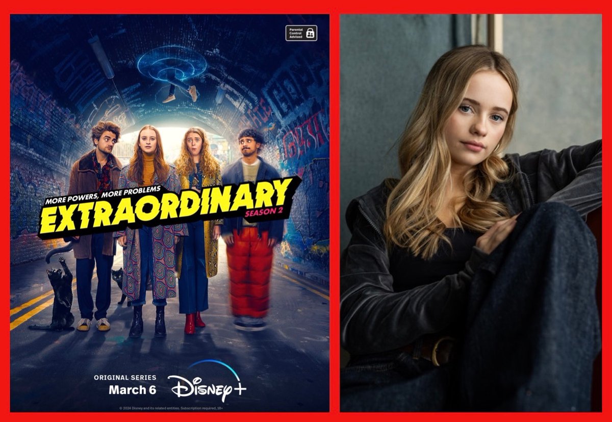 Season 2 of the hugely successful #Extraordinary launches on @DisneyPlusUK  tonight with our wonderful DARCEY reprising her role as Ange. 
#castingby and thanks to #crowleypoolecasting and 
@sidgentlefilms
