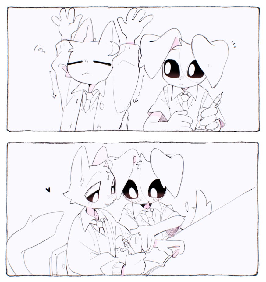 #SmilingCrittersFanart

🤍「私の袖もめくってくれない?…」 
