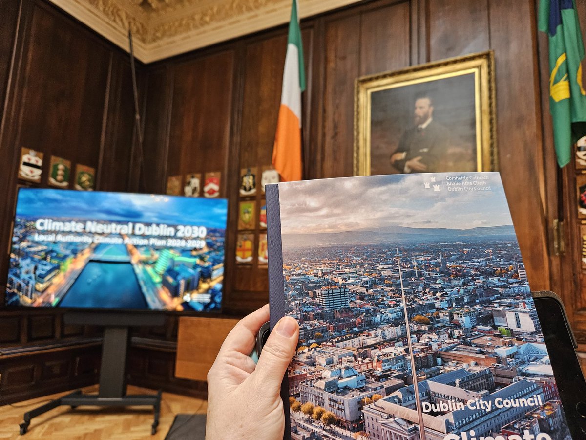 donna_cooney1's tweet image. At launch of #ClimateNeutralDublin 2030 2024-2029 #ClimateAction 
#JusticeTransition #ClimateChange