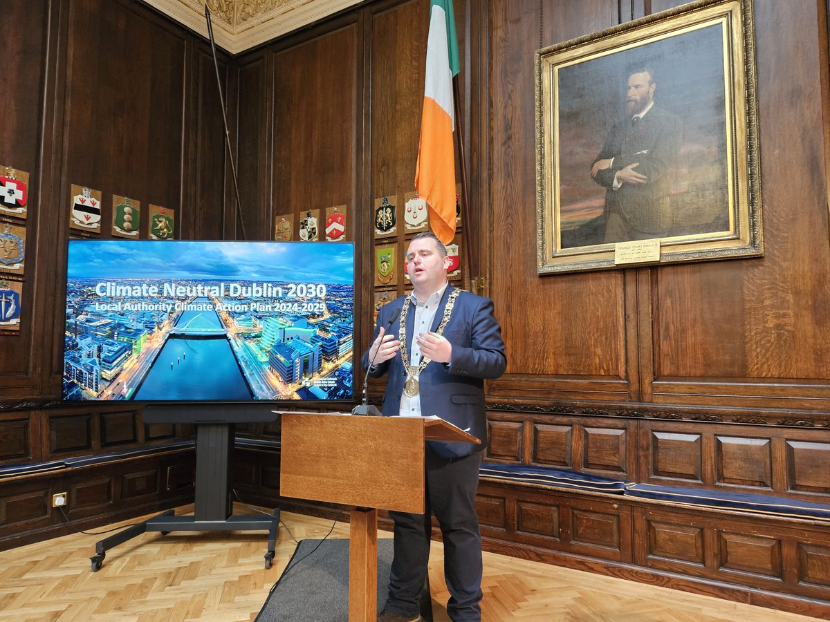 donna_cooney1's tweet image. At launch of #ClimateNeutralDublin 2030 2024-2029 #ClimateAction 
#JusticeTransition #ClimateChange