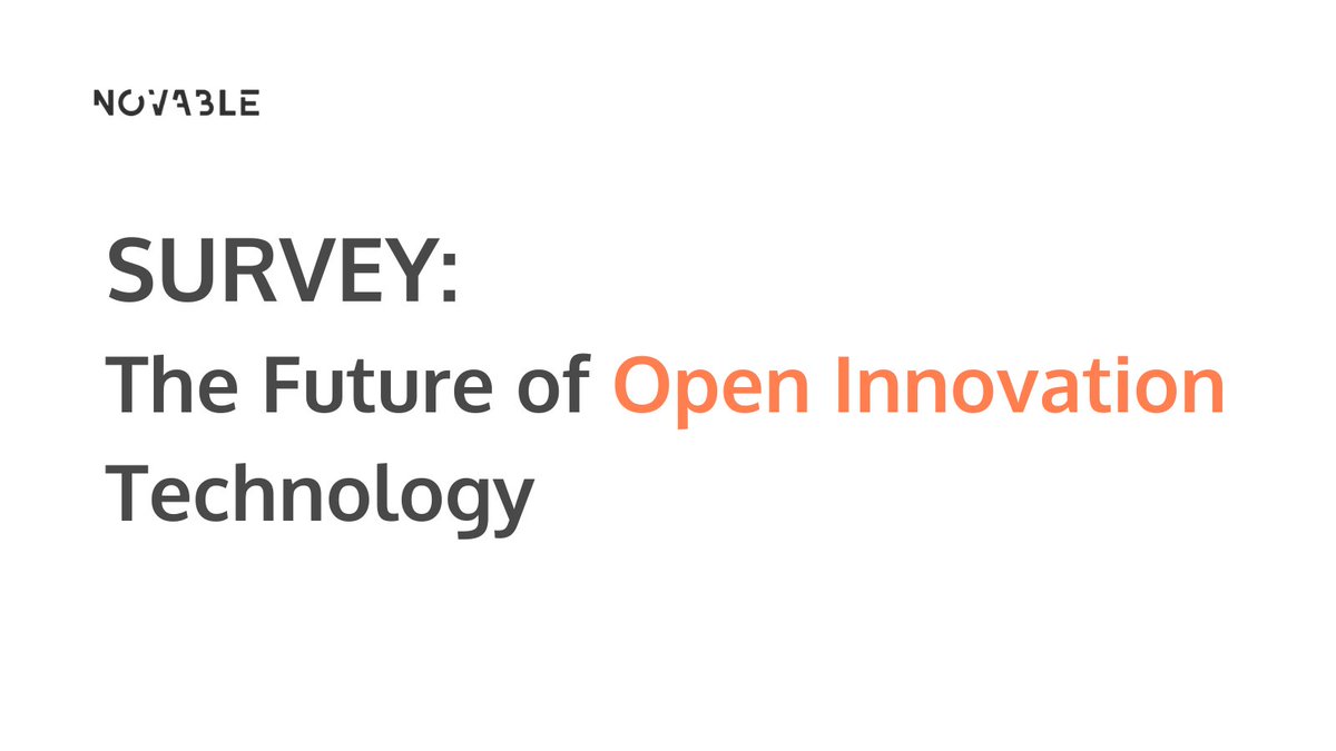 _novable_'s tweet image. 📣 We have just launched a large survey among innovation professionals to gather opinions and trends in the area of Open Innovation. Fill in the survey 👉 tally.so/r/3y9Qkx
#openinnovation #startup #survey #research