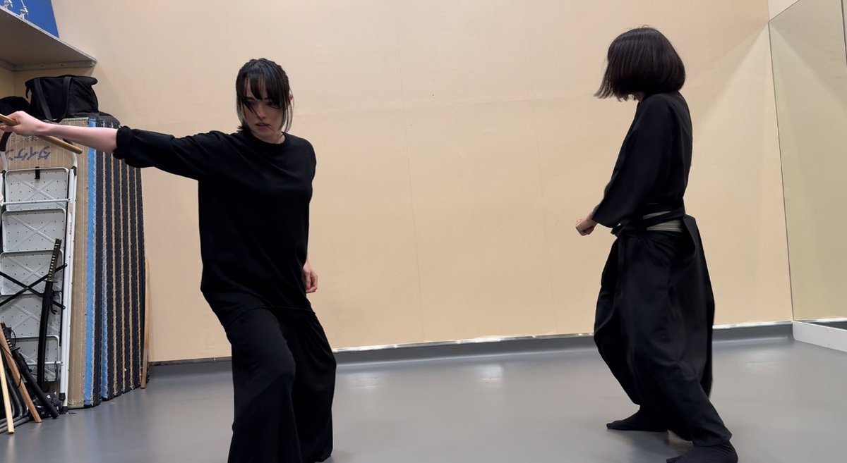 cecile_daigo's tweet image. 「夜曲」に向けて
殺陣稽古
⁡
サーベルとか
フェンシングとか
色んな殺陣やってきたけど
⁡
やっぱり
日本物の殺陣が
⁡
一番好き
⁡
#殺陣
#殺陣稽古
#夜曲