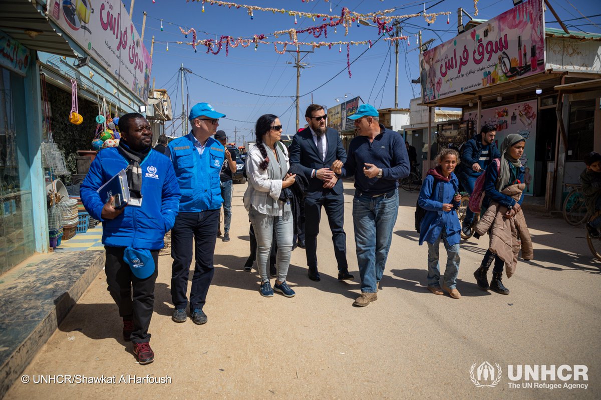 The Ambassadors of 🇵🇱 H.E Lucjan Karpinski, & 🇦🇹 H.E Marieke Zimburg visited #Zaatari_camp today! During the visit, the ambassadors were impressed by the work done by 🇯🇴 and the UN agencies to support refugees.