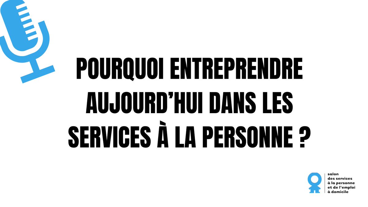 Pourquoi entreprendre dans les services à la personne ? Ecoutez cette conférence, introduite par @oliviagregoire, avec @GuillaumOuicare, A-M Joannes, B. Chauvin et @brice_alzon. ▶️ tinyurl.com/yc35crte #SalonSAP #Entreprendre