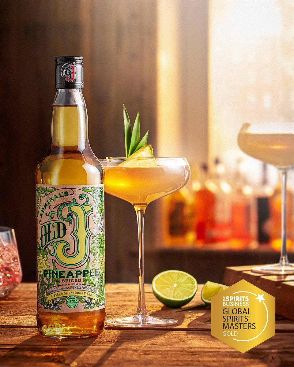 LWCDrinksLtd's tweet photo. Four GOLD medals for our Old J range at The Spirits Business Rum &amp; Cachaça Masters 2024! 🏆 

Our @Signature Brands team is absolutely killing it! 🚀 

With Tiki Fire, Pineapple, Cherry, and Classic Spiced Rums all claiming GOLD, we're shaking up the rum game! https://t.co/ADhTZmPhMg