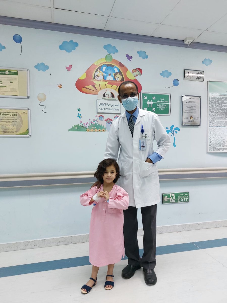 There is nothing better than seeing your patients grow up! This child experienced malrotation, which is a life-threatening congenital anomaly that requires emergent surgical intervention. Thank you to Dr. Abdelbasit Ali for sharing her story. #SurgicalCare4Kids #WorldBDDay