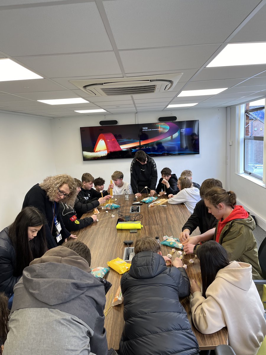 It was great to host students from Anthony Gell School in Matlock last week! The year 9 pupils spent half a day with us learning about careers in construction and undertaking our 'spaghetti towers' engineering challenge 🗼