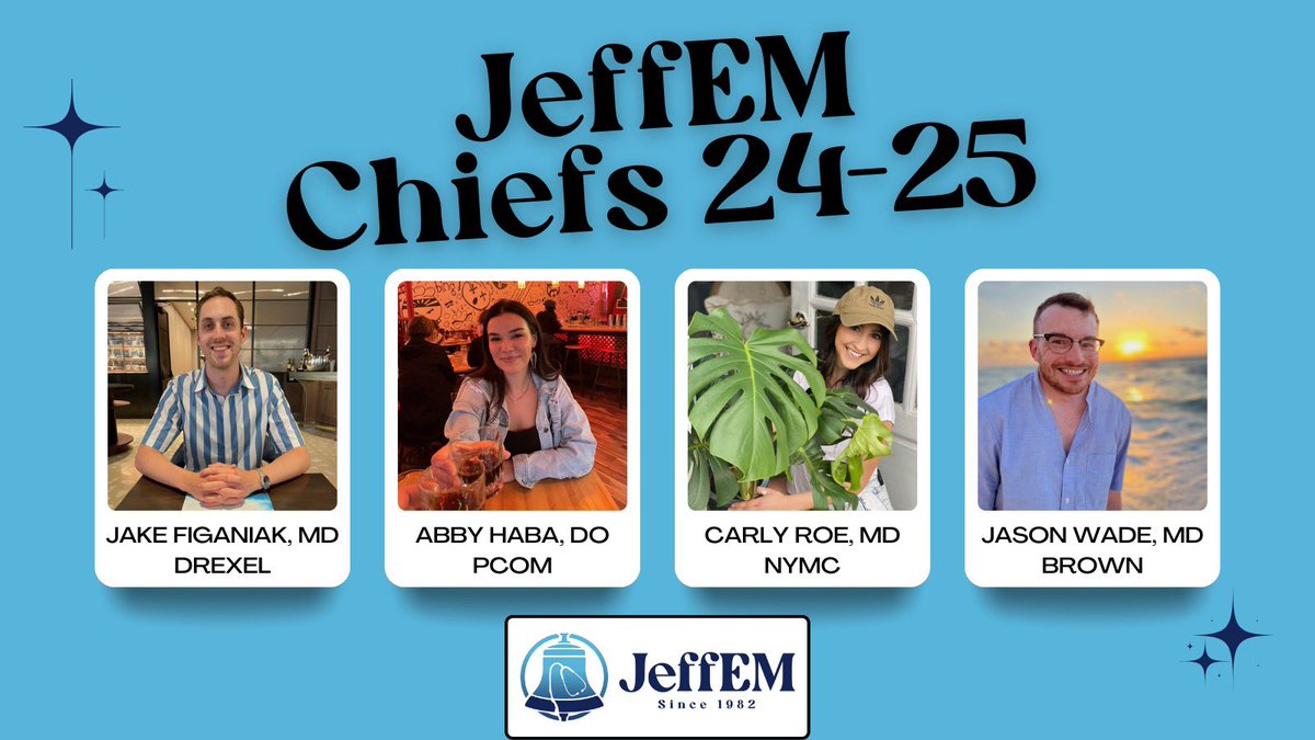Congratulations to the newest class of Jefferson EM Chief Residents! We can’t wait to see what you do!