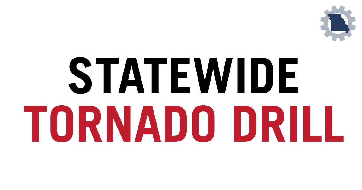 The National Weather Service has scheduled Missouri’s 2024 statewide tornado drill for today at 11 a.m. In preparation of the tornado drill, it is important to familiarize yourself with the evacuation procedures for your area.