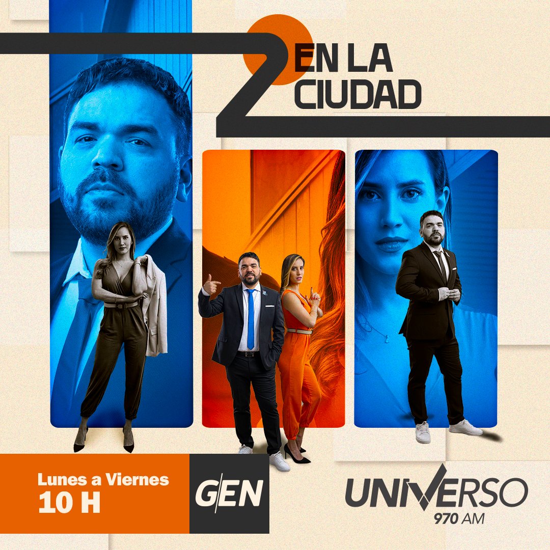 AL AIRE‼ ▶Arranca una nueva edición de #2EnLaCiudad👥atendiendo todos los reclamos ciudadanos y brindando muchas informaciones hasta el mediodía🕛🗞 Te acompañan ⤵ 🎙@mikeotr 🎙@martidiazm 📺@SomosGEN 📻#Universo970AM