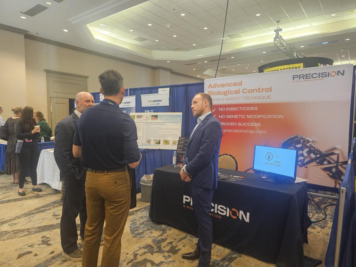 📣 Last day alert! If you haven't already, swing by Booth #716 at the American Mosquito Control Association Meeting in Dallas, TX, today! 

See what the buzz is about: precisionxray.com/applications/s…
 #AMCA2024 #PestControlInnovation #SterileInsectTechnique