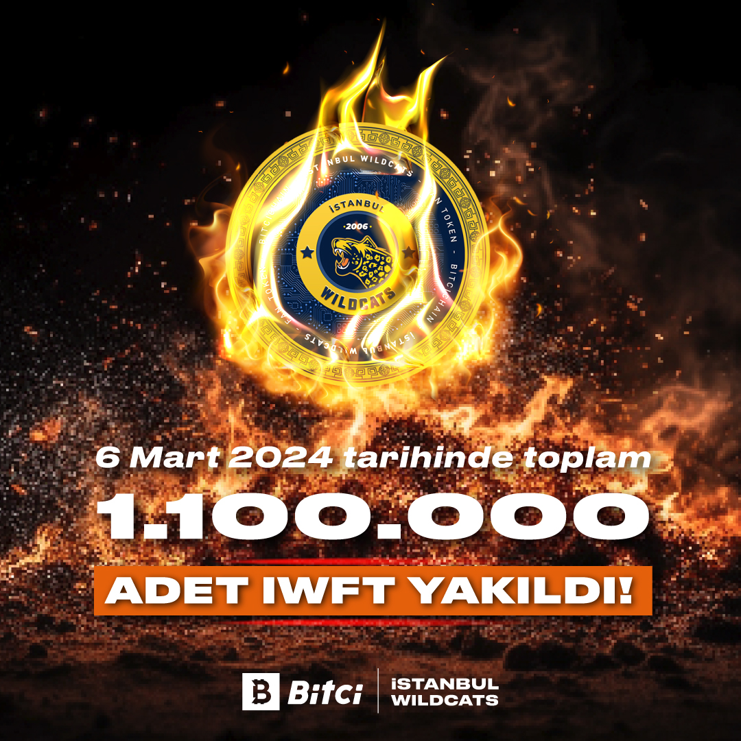 safebitcom's tweet photo. 🐈 İstanbul Wildcats başarı yakımları devam ediyor!
🔥 6 Mart 2024 tarihinde toplam arzdan 1.100.000 adet $IWFT yakım işlemi tamamlandı. 🔥
👉 https://t.co/3TkcVEHQq8
#Bitci #İstanbulWildcats #IWFT https://t.co/ezQO6WBC6K