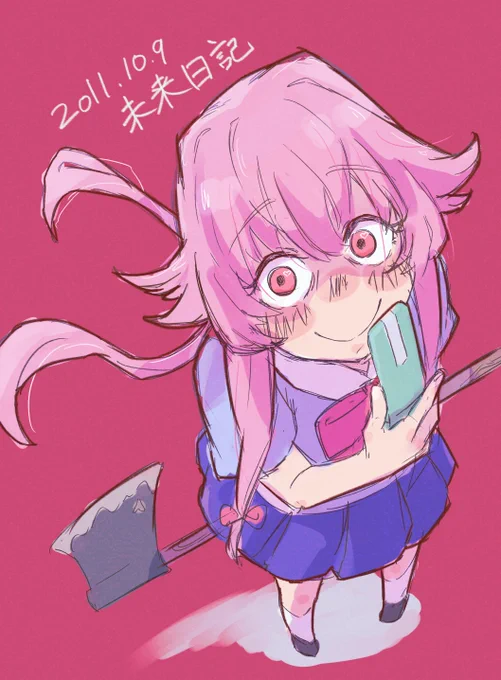 れきだい好きなアニメの推しをワンドロしたい②『未来日記/我妻由乃』 