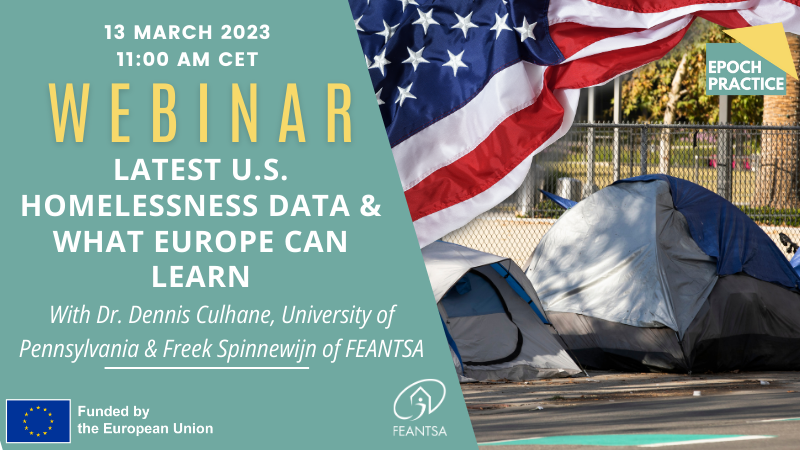 One week to go until our first webinar! Register now! 13 March 11am (CET) 'Latest U.S. Homelessness Data and What Europe Can Learn' with @DennisCulhane and @FreekSpinnewij1 Not to be missed! Register: bit.ly/49mEpcN
