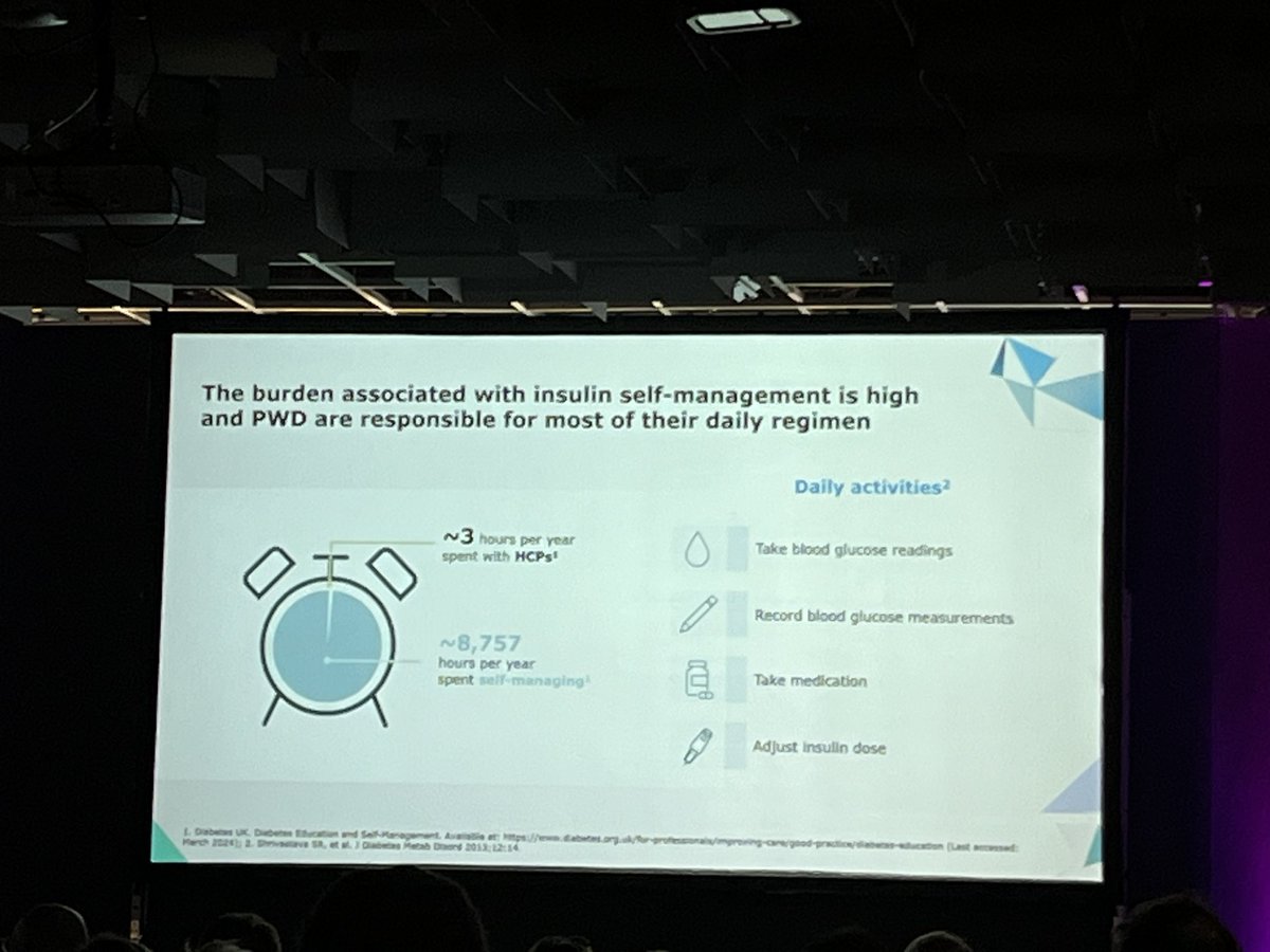 KyleJacquesRose's tweet image. The #1 thing we can do is be nice” Great start to #ATTD2024 with @parthaskar reminding fellow clinicians of reality for PWDs, after polling the room on how many/few doctors are “compliant” with recommended mins of daily exercise! #languagematters #dedoc #nothingaboutuswithoutus