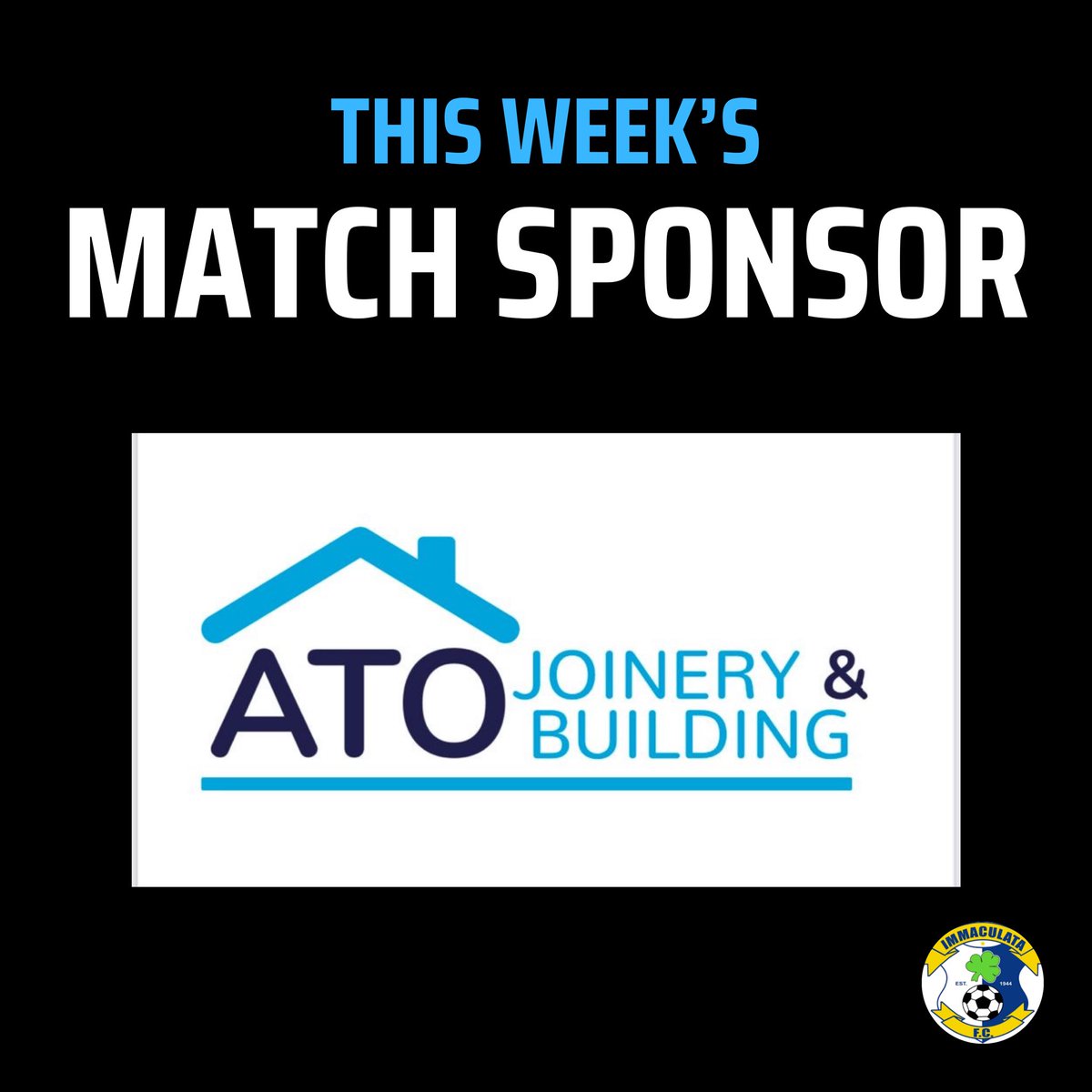 Immaculata Football Club (@immaculatafc) on Twitter photo This week’s game is sponsored by ATO Joinery & Building.
They offer shop fit outs , renovations, bathroom refurbs, loft conversions & much more!
You can contact them on 077831 20035 or email atojoinery.building@gmail.com
#GOTM 💙 This week’s game is sponsored by ATO Joinery & Building.
They offer shop fit outs , renovations, bathroom refurbs, loft conversions & much more!
You can contact them on 077831 20035 or email atojoinery.building@gmail.com
#GOTM 💙