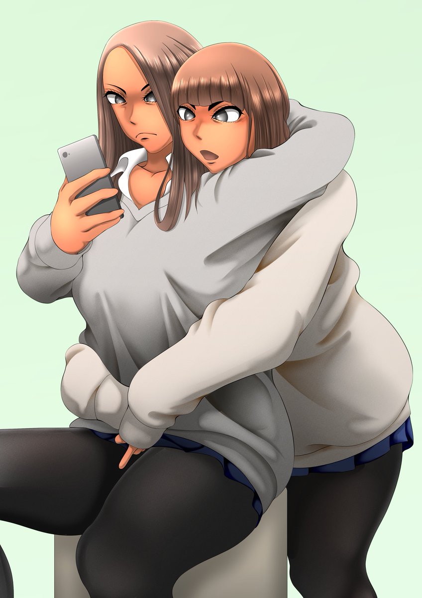 イチャイチャ黒ギャル百合絵 