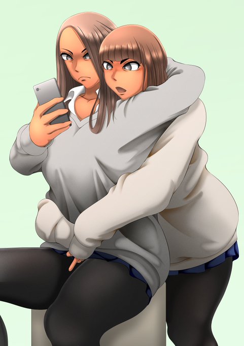 イチャイチャ黒ギャル百合絵 