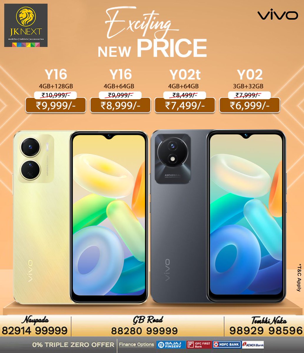 Treat yourself to the best of Vivo's Y-series - they will make your life easier and more enjoyable. Get yours today! Call 88280 99999 to know more. #Mobiles #Smartphones #BestDeals #Thane #HiranandaniEstate #Naupada #TembhiNaka #Vivo