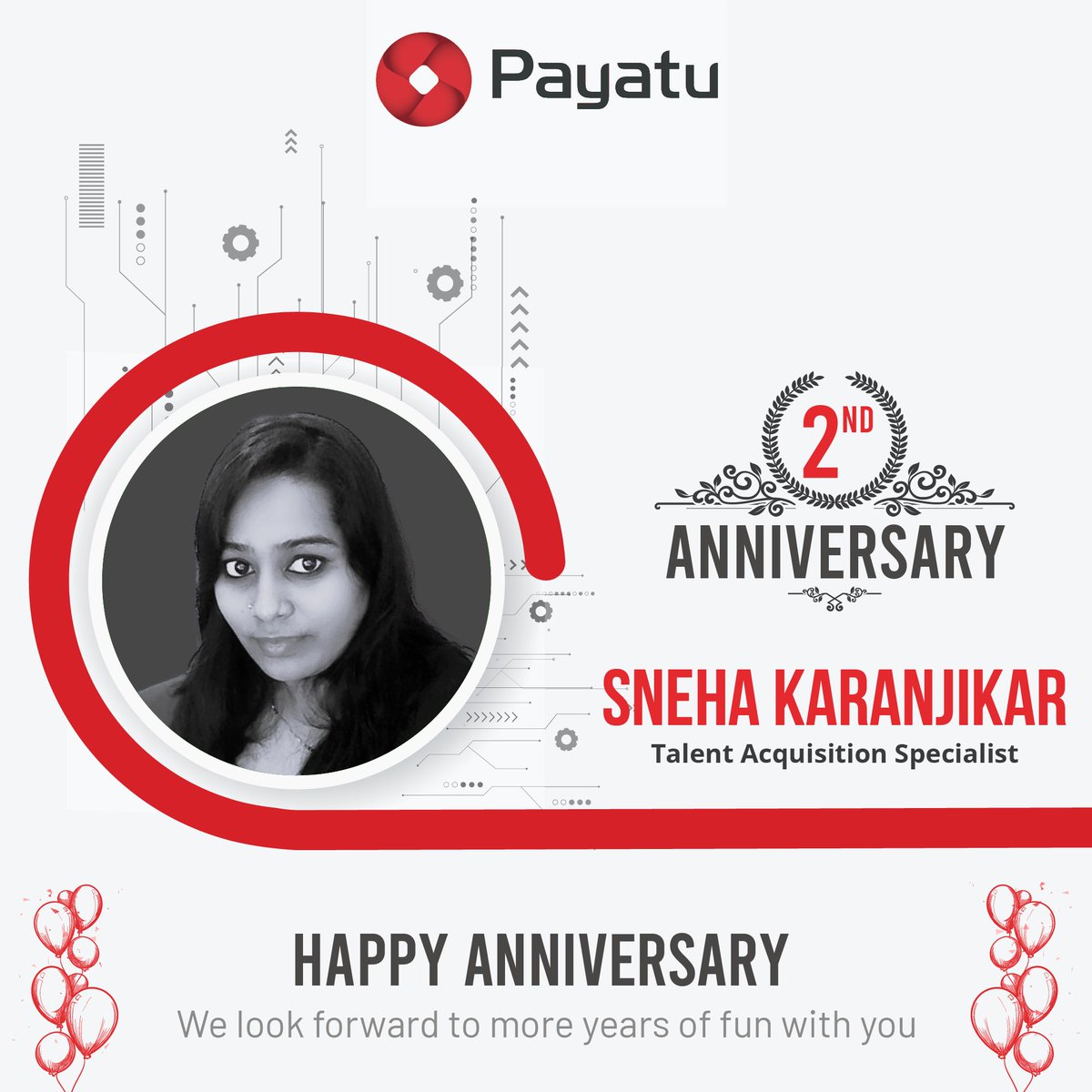 Congratulations on completing Two brilliant years Sneha Karanjikar🎊 Today is when you joined us here at Payatu and became a Payatu Bandit. Sharing work with a #Bandit like you is always fun. Happy Work Anniversary! #team #workanniversary