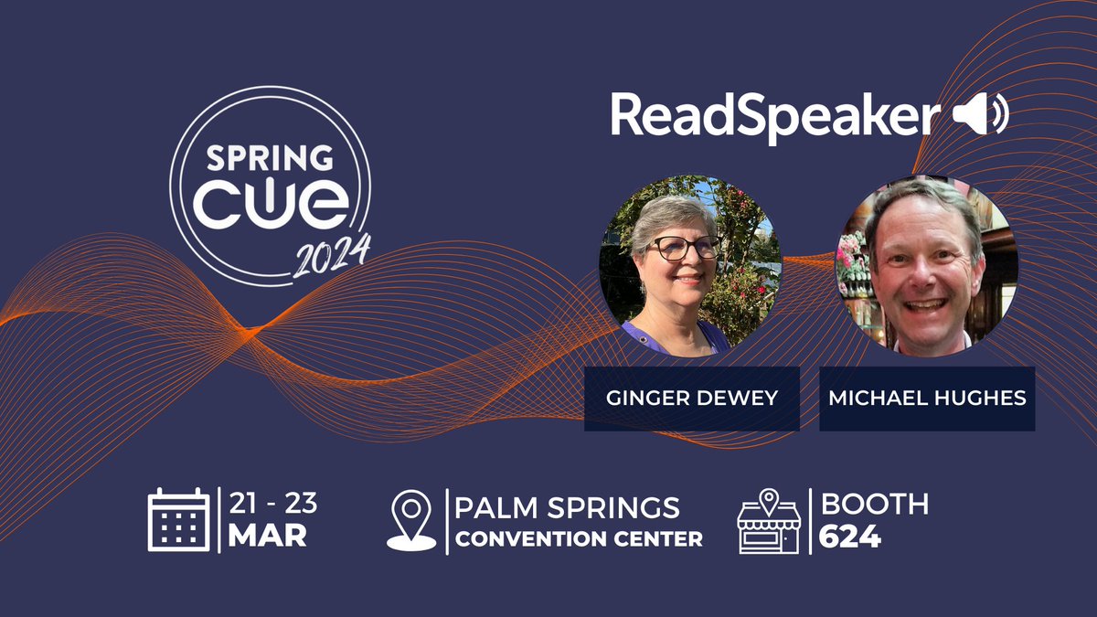 Sun, sand, & accessible learning! Join us at the CUE Conference in Palm Springs!

Visit Booth 624 & find:
- Solutions for ALL learners to thrive.
- How to use TTS for accessibility & engagement.
- Strategies for inclusive classrooms.

See you there! #CUEConference #InclusiveEd