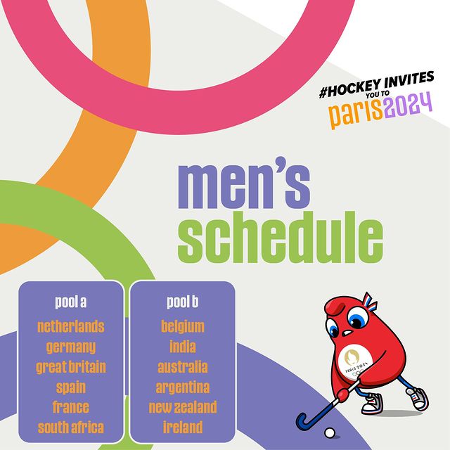 TheHockeyIndia's tweet photo. Mark your calendars! 🗓

Here is the schedule of Indian Men's Hockey Team for the Paris 2024 Olympics!

Save the date for an unforgettable journey!

#HockeyIndia #IndiaKaGame #IndianMensTeam
.
.
.
.
.
@CMO_Odisha @FIH_Hockey @IndiaSports @Media_SAI @sports_odisha https://t.co/H6Y0MQKHcp