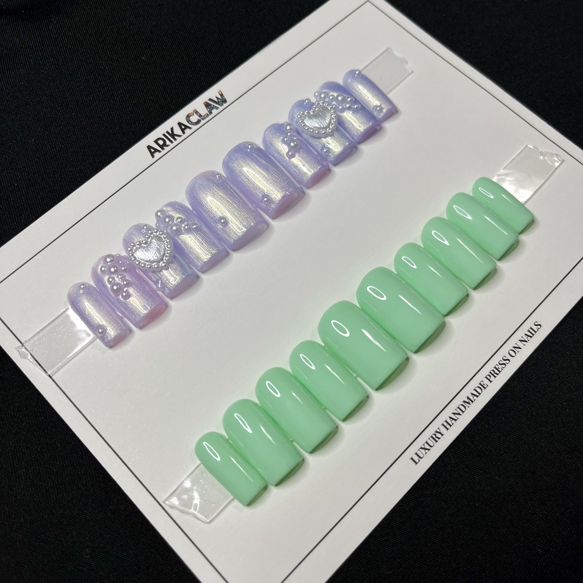 i rarely ever show nails when i’m done with them! 🫠 Do yall like these &amp; want me to put them on the site?