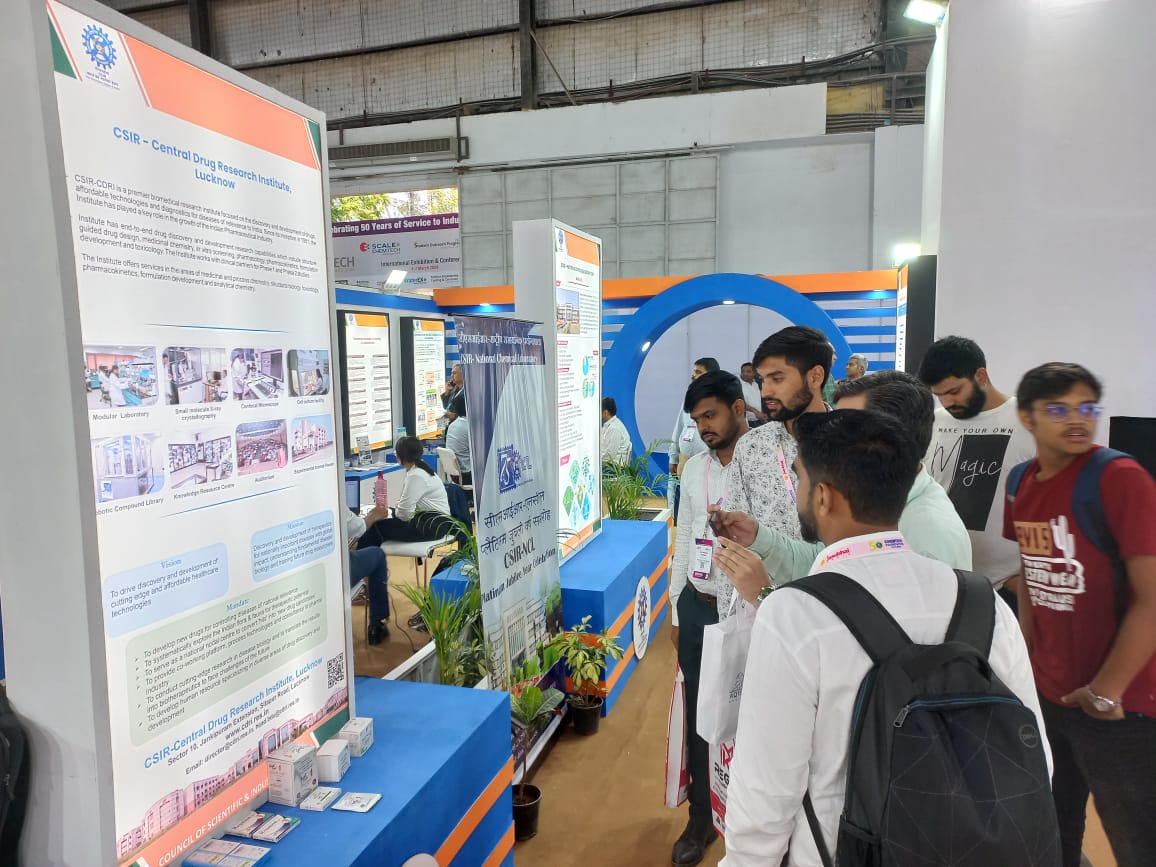 CSIR_CDRI's tweet image. Glimpses of @CSIR_CDRI  at #CSIRPavilion in #CHEMTECHWorldExpo2024 in #BombayExhibitionCentre #Goregaon #Mumbai

#CSIR_TheInnovationEngineofIndia
#सीएसआईआर_भारत_का_नवाचार_इंजन

@CSIR_Ind @IndiaDST @DrNKalaiselvi @DrJitendraSingh @MoHFW_INDIA @PIB_India @DDNewslive @ChemTECH