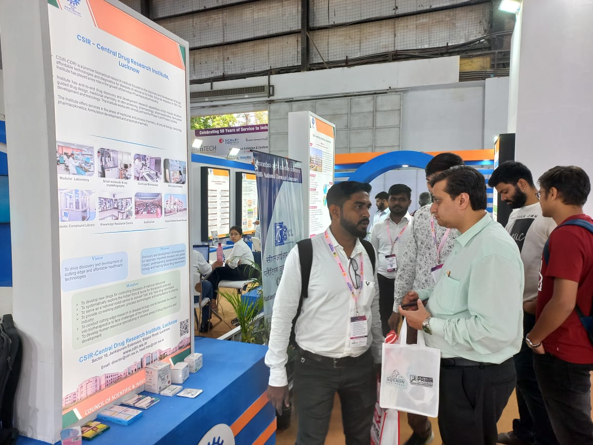 CSIR_CDRI's tweet image. Glimpses of @CSIR_CDRI  at #CSIRPavilion in #CHEMTECHWorldExpo2024 in #BombayExhibitionCentre #Goregaon #Mumbai

#CSIR_TheInnovationEngineofIndia
#सीएसआईआर_भारत_का_नवाचार_इंजन

@CSIR_Ind @IndiaDST @DrNKalaiselvi @DrJitendraSingh @MoHFW_INDIA @PIB_India @DDNewslive @ChemTECH
