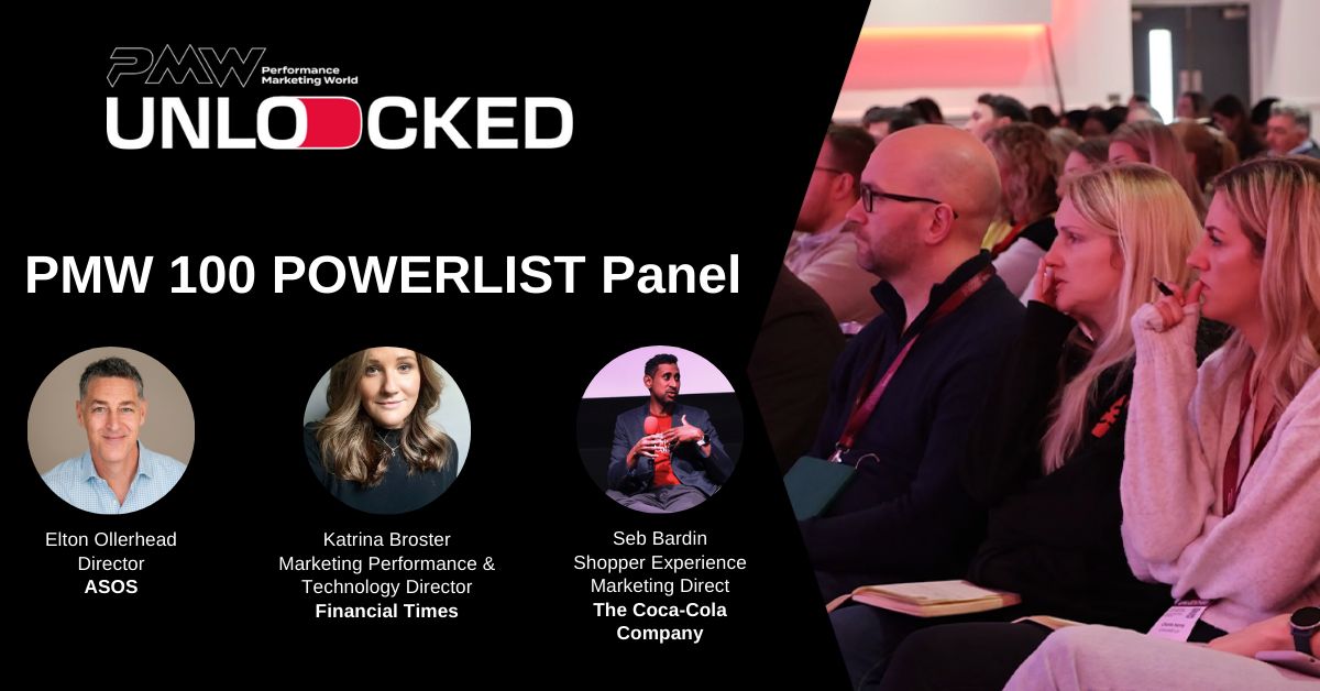 Join Seb Bardin <a href="/CocaColaCo/">The Coca-Cola Co.</a> , Elton Ollerhead @ ASOS.com &amp; Katrina Broster <a href="/FT/">Financial Times</a> at #PMWUnlocked.
Together they gaze into the crystal ball &amp; predict the trends, technologies, and tactics that will define the next era of digital marketing 🔮