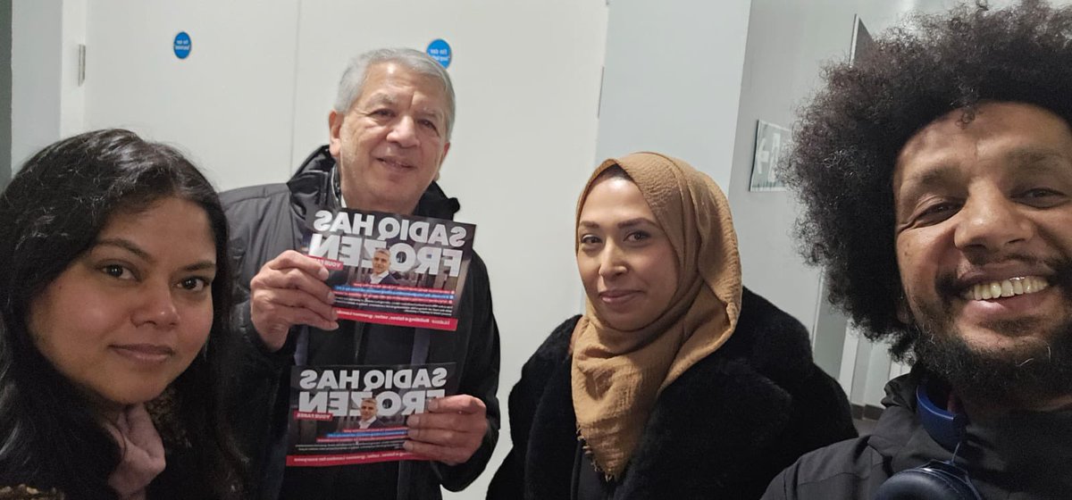 Last night team Weavers were on #labourdoorstep with @unmeshdesai Talking to residents about @SadiqKhan’s pledge to freeze @TfL fares, picking up casework and discussing local issues. Nice to see Mulu out with the team. Thanks to Amina for organising.